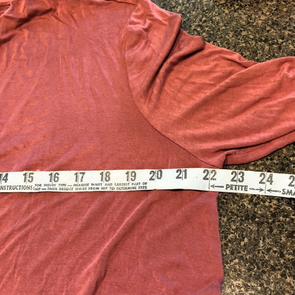 LOGO Open Front Cardigan Sweater Maroon Large - Picture 7 of 8